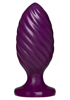 13 x 5 cm Plug Doc Johnson Platinum Silicone The Swirl purple