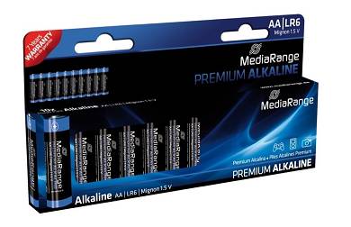 30 x MediaRange Mignon Premium Alkaline Batterie 1,5V AA R6 Batterien R06