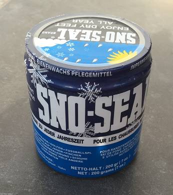 (1kg=69,50?) SNO-Seal Wax Schuhpflegemittel Lederpflege Bienenwachs 200g Dose