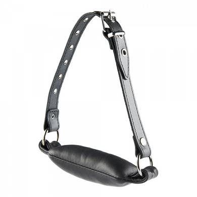 Ball Gag aus Leder - in Schwarz