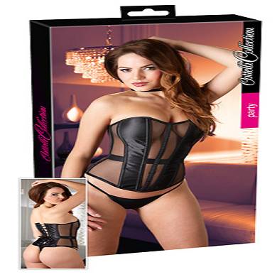 Corsage mit Mesh