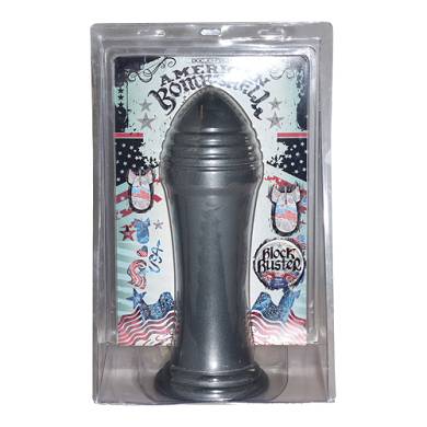 Groer Dildo mit Riffeln in Grau