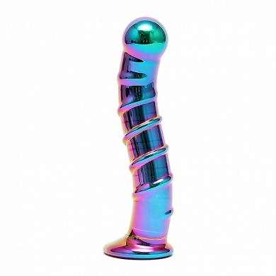 Bunter Glas-Dildo