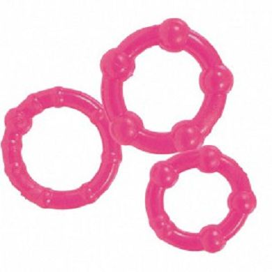 get-hard-rings-3er-set-pink