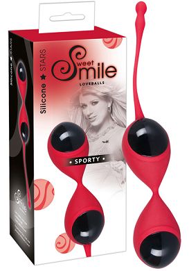 Smile Loveballs Sporty Liebeskugeln rot/schwarz