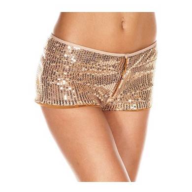 Hfthose mit Pailletten - Goldfarben