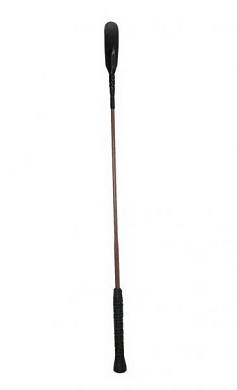 Reitgerte Springgerte Dressurgerte 65cm Klatsche braun