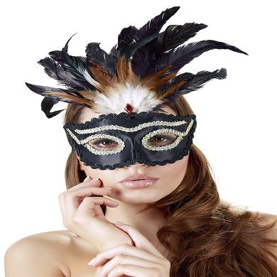 Feder-Maske
