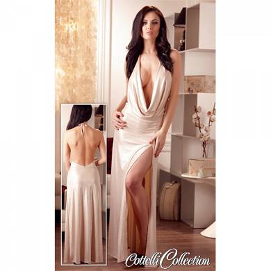 Cottelli Collection - Kleid mit Glitzer-Effekt - in Hautfarbe
