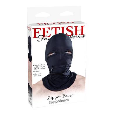 Fetish Fantasy Series- Zipper Face Hood
