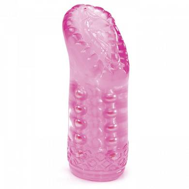 Masturbator "Beaded Pussy" - in Transparent/Pink