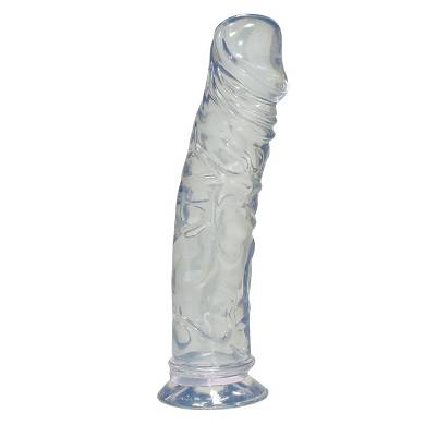 Crystal Clear jelly dildo mit Saugnapf