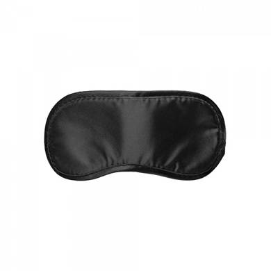 Augenbinde aus Satin - in Schwarz