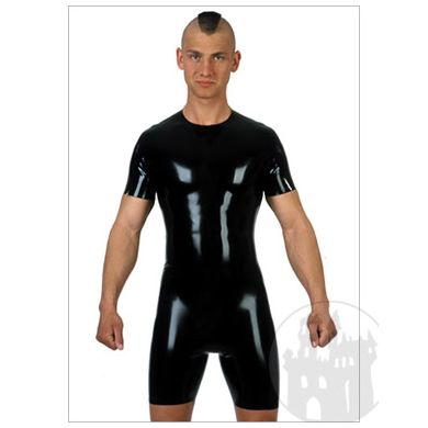 Latex Shortanzug kurze rmel, Schulter-RVs