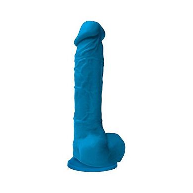 NS Novelties COLOURS PLEASURE DILDO 8INCH BLUE. Blau