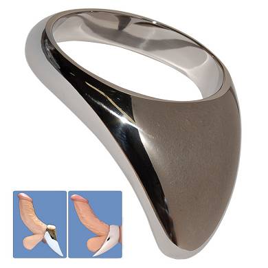 Edelstahl Teardrop Cock Ring - 55mm