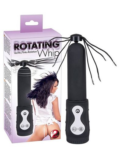 Rotating Whip: Minipeitsche, schwarz