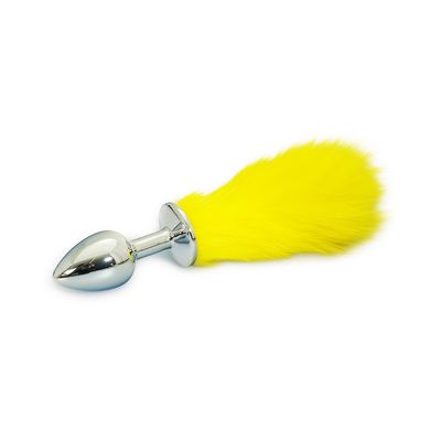  Buttplug Analplug mit aufregendem gelben Fell Yellow Tail