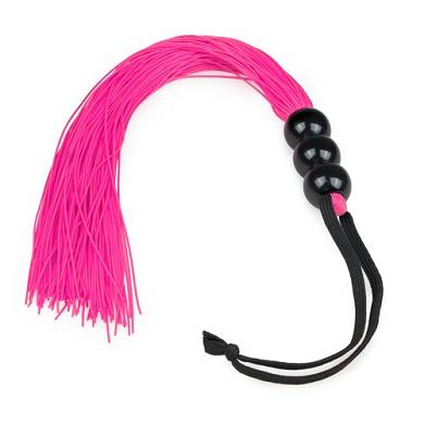 Pinkfarbene Silikonpeitsche