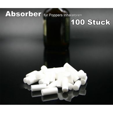 Absorber fr Poppers Inhalatoren 100x