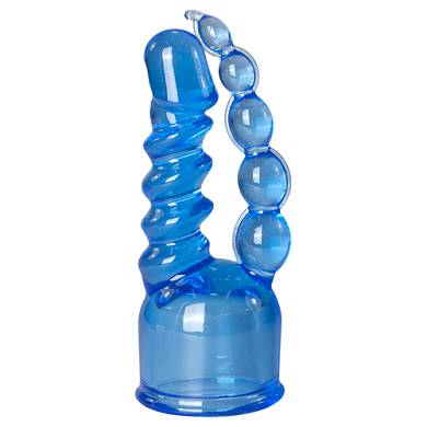 Blauer Aufsatz mit Penis und Analkugel