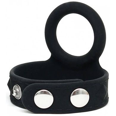 Rimba Penis Strap with flexible Cockring 3,7 cm black M/L