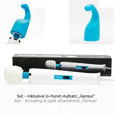 Set - Europe Magic Wand Massagegerät incl. G-Punkt Aufsatz »Genius«