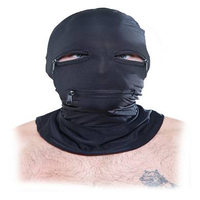 Maske mit Zipper