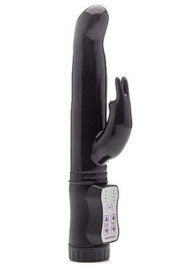 22 x 3 cm Perlenvibrator Shots Toys Rabbit TWO in schwarz