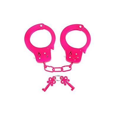 Neon by Pipedream Fun Cuffs - Metall Handschellen mit Schnellentriegelungstaste - rosa