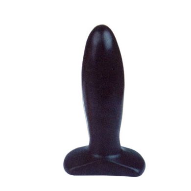 All Black PL14 Analplug, 9 x 3cm, Small