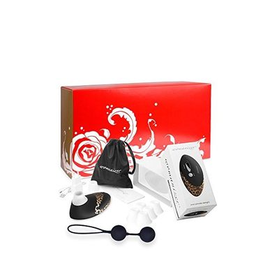 Womanizer Sparbox: Womanizer Pro W500 Leo/Schwarz + 5 passende Ersatzköpfe + Soft Tou