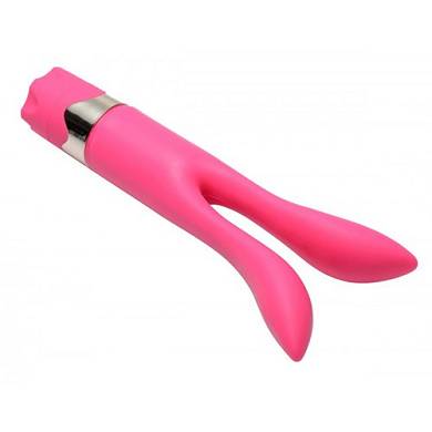 Doppelter Bunny Vibrator in Pink