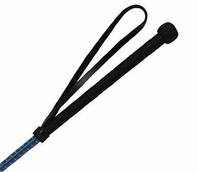 WHIP & GO Reitstock mit reflektierendem Faden berzogen