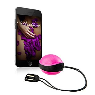 AMOR Vibratissimo® Liebeskugel "SingleBall" in magenta. mit App steuerbar. g