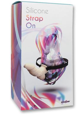 23 x 5 cm Silicone Strap On flesh