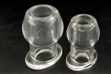 Ass Tunnel Plug Silicone TPR Medium - Clear