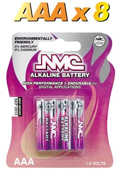 Batterien Alkaline Micro AAA 1,5V - 4 Stück Packung