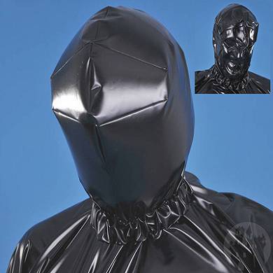 PVC Bondage Kapuze - aufblasbar