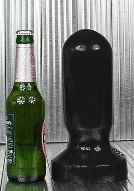 23 x 7,5 cm Dildo Asscavator black