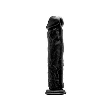 RealRock by Shots Realistic Cock - 11 inch - Dildo mit Saugfuß - schwarz - circa 295