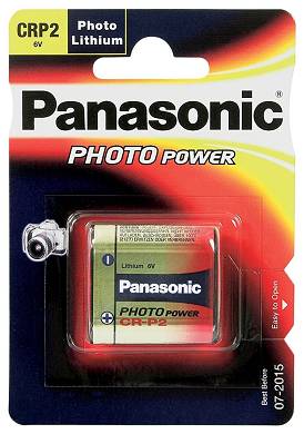 1x CRP2 CR-P2 PANASONIC Foto-Batterie Lithium 6V NEU 34,8 x 19,3 x 35,6