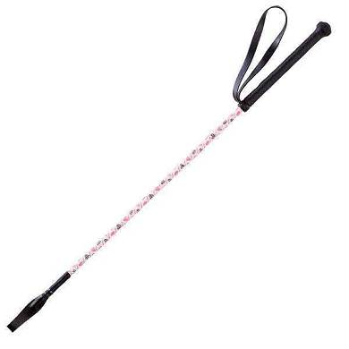 WHIP&GO "Fun Herzchen" Reitgerte, rosa, 65 cm