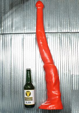 66 x 8 cm Dildo Fury red