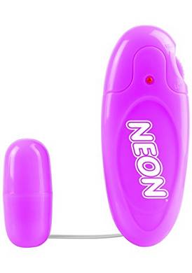 Neon by Pipedream Mega Bullet - kräftiges Vibro-Ei mit Multi-Speed Steuereinheit. vio