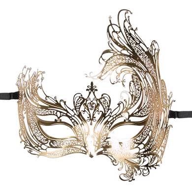 EasyToys ? Durchbrochene venezianische Maske in Gold