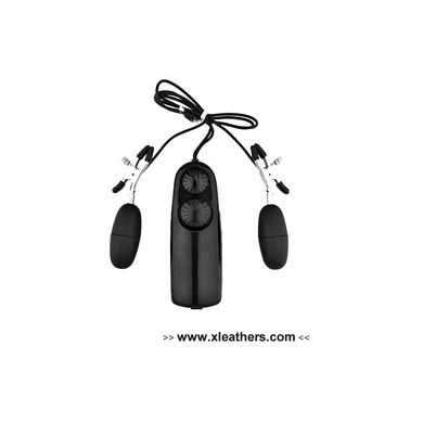 XLEATHERS Nipple VIBRO Clamps, 40 g GEWICHT HARDCORE SPEED