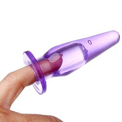 Unisex 2.36-Zoll-Silikon-Finger-kleinformatigen Anus-Stecker Anus Ärsche Masturbation