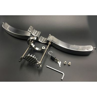 Abschliebarer XleathersHumbler -Hodenfessel mit Ballstretcher
