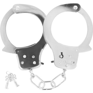 Darkness Metal Pleasure Handcuffs silver